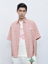 Men's Embroidered Check Shirt